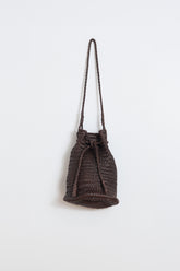 SAC SEAU EN CUIR TRESSÉ