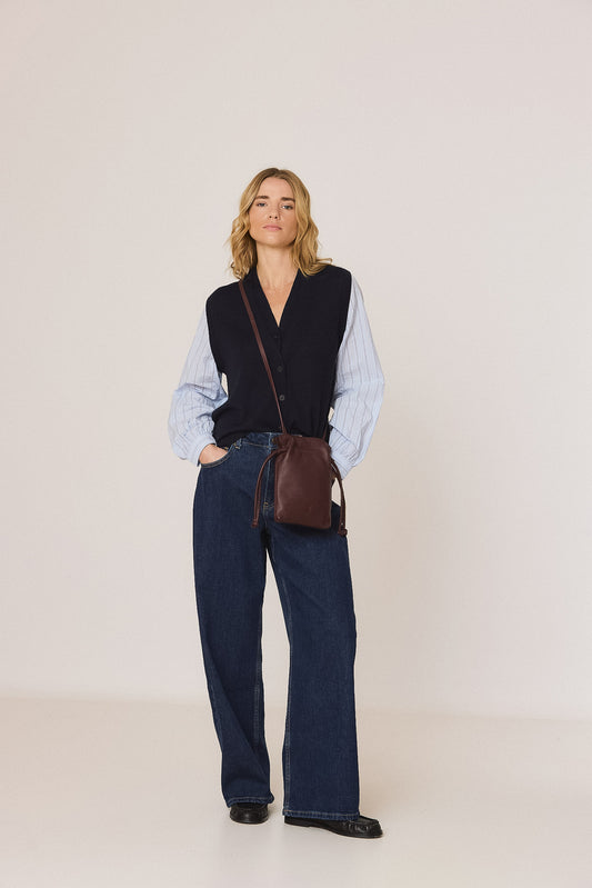 MINI BOLSO PIEL FRUNCIDA 1