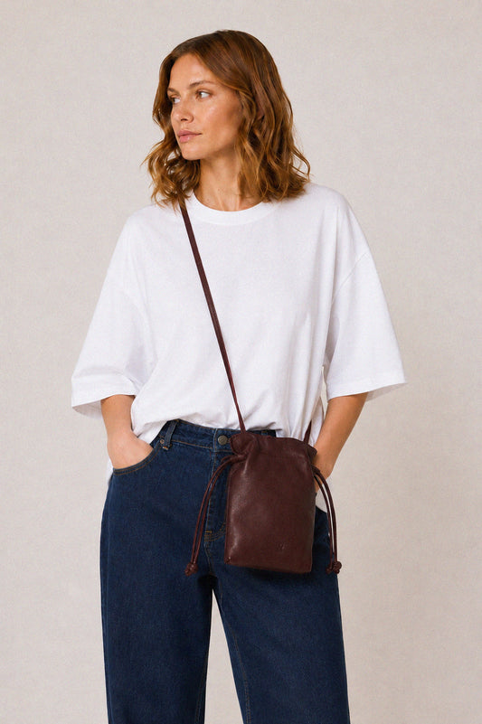 [CL] MINI RUCHED-LEATHER BAG 1