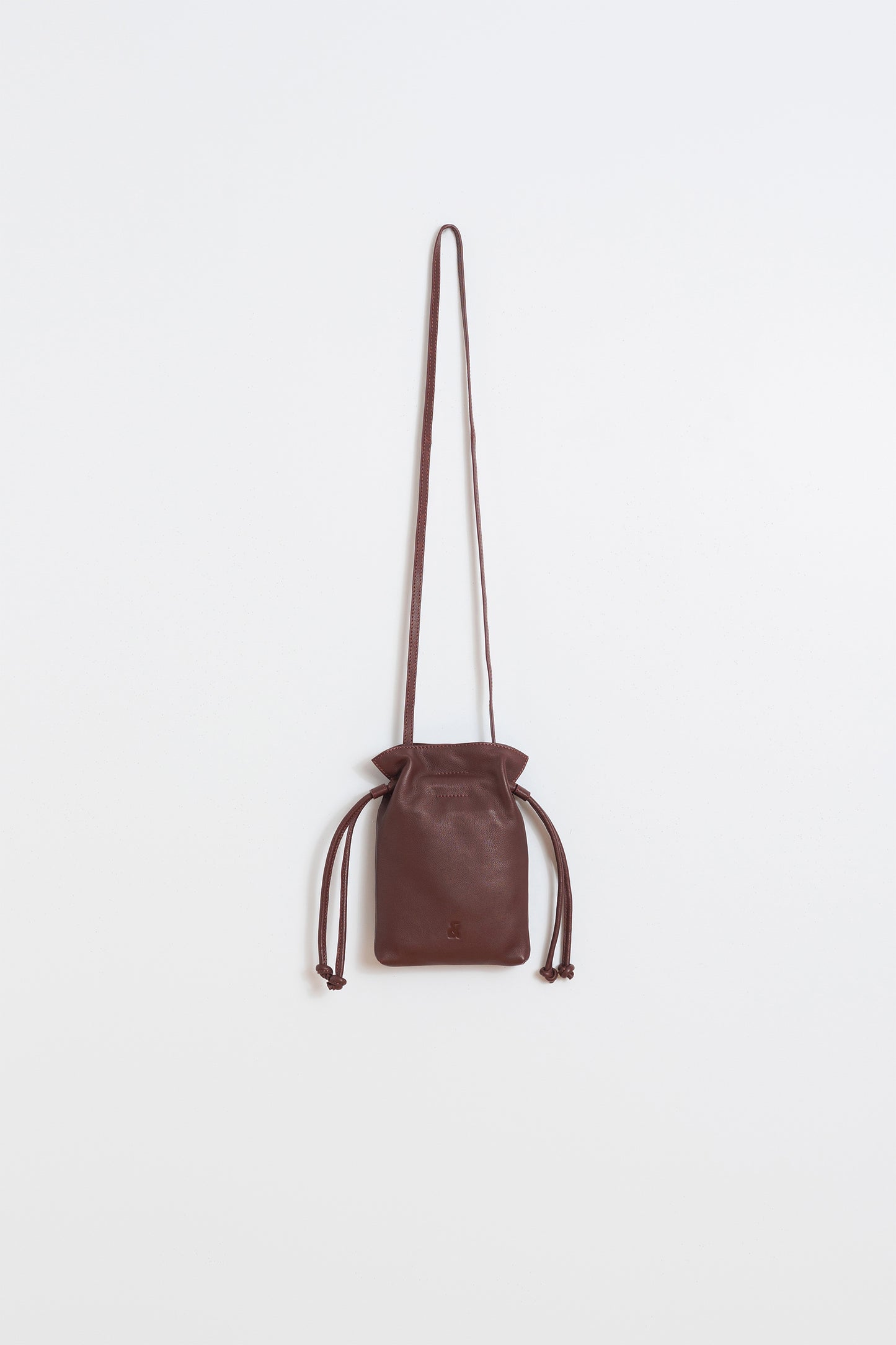 MINI BOLSO PIEL FRUNCIDA