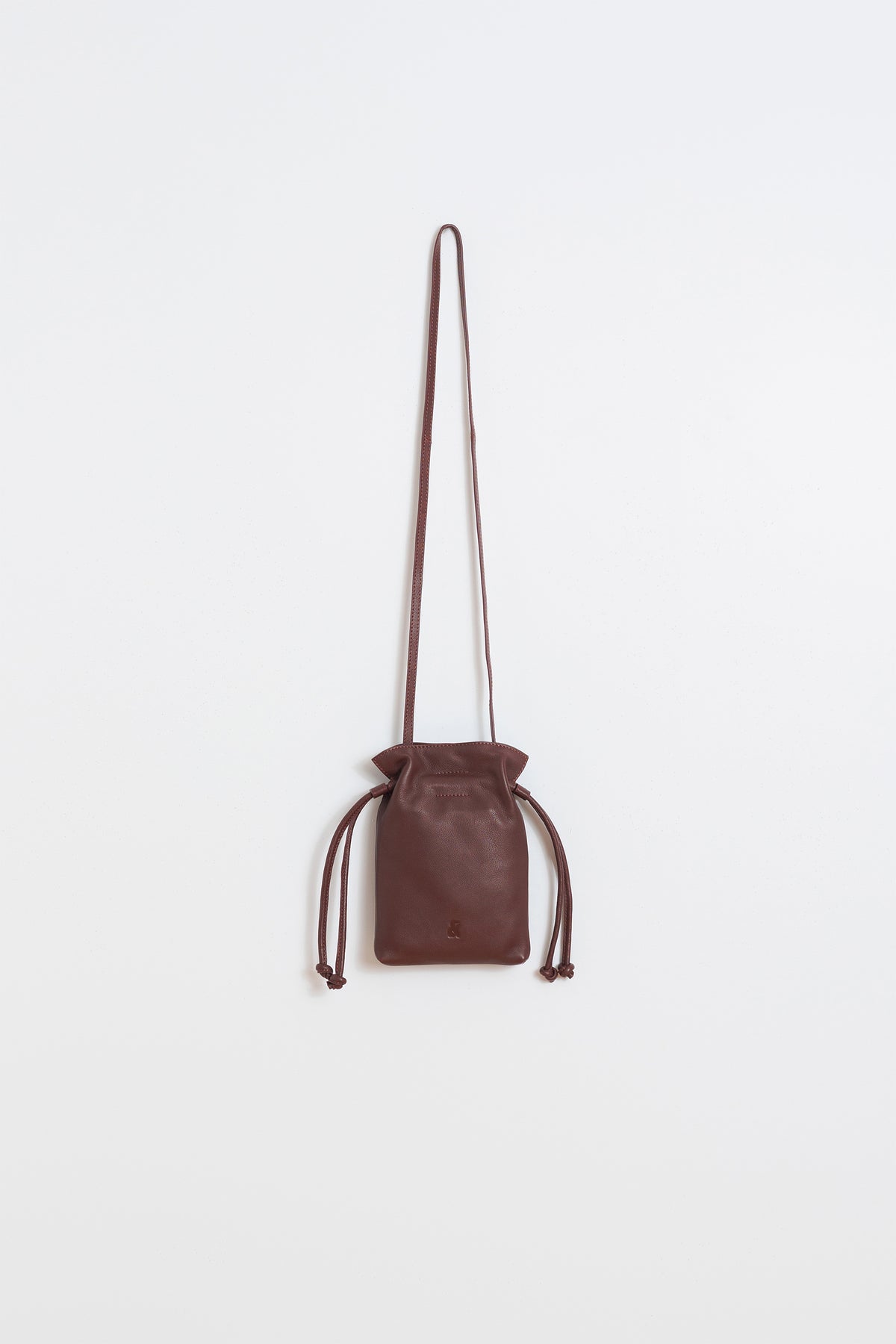 MINI RUCHED-LEATHER BAG