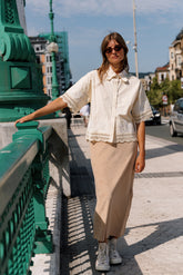 EMBROIDERED POPLIN SHIRT