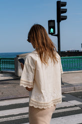 EMBROIDERED POPLIN SHIRT