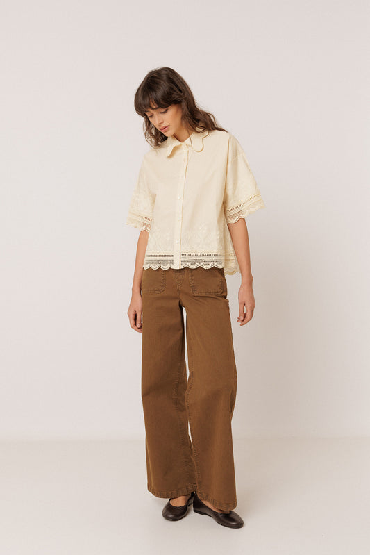 EMBROIDERED POPLIN SHIRT 4