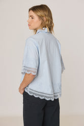CHEMISE POPELINE BRODÉE