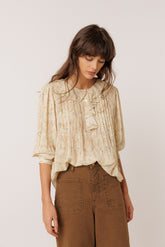 ART DECO PRINT BLOUSE