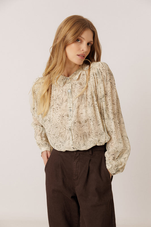 [CL] ART DECO PRINT SHIRT 1