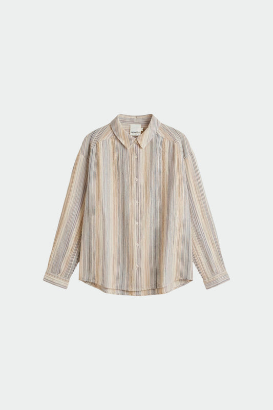 STRIPED DOUBLE-GAUZE SHIRT 6
