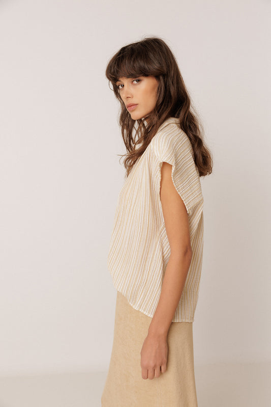 BLOUSE RAYURES DOUBLE GAZE 4