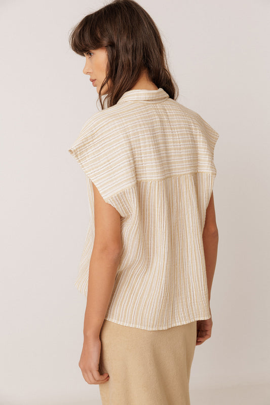 BLOUSE RAYURES DOUBLE GAZE 5