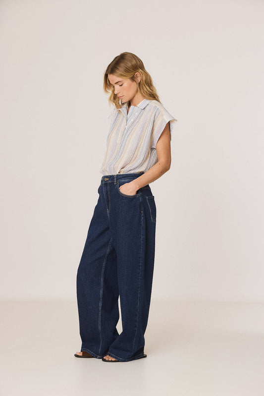 BLOUSE RAYURES DOUBLE GAZE 1