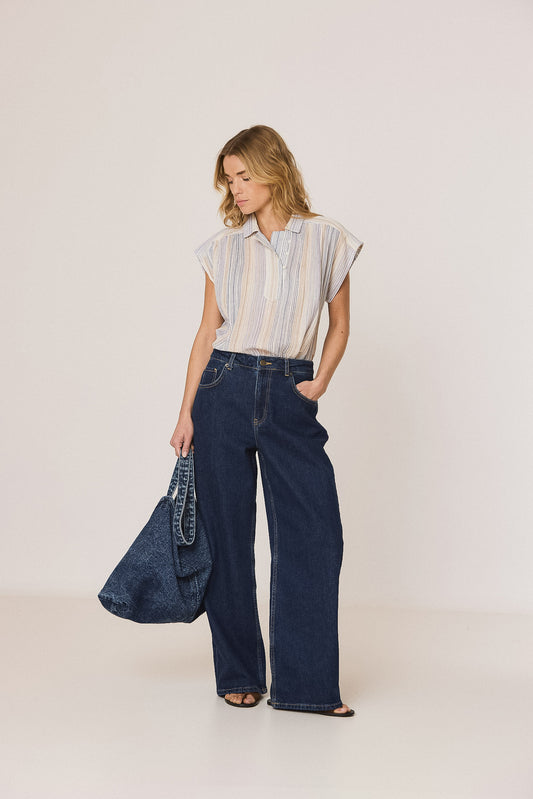 BLOUSE RAYURES DOUBLE GAZE 5