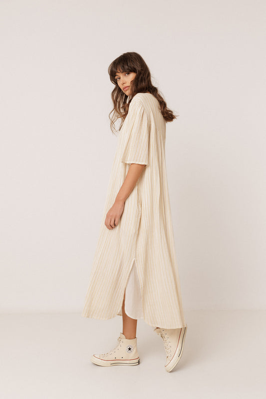 ROBE RAYURES DOUBLE GAZE 1