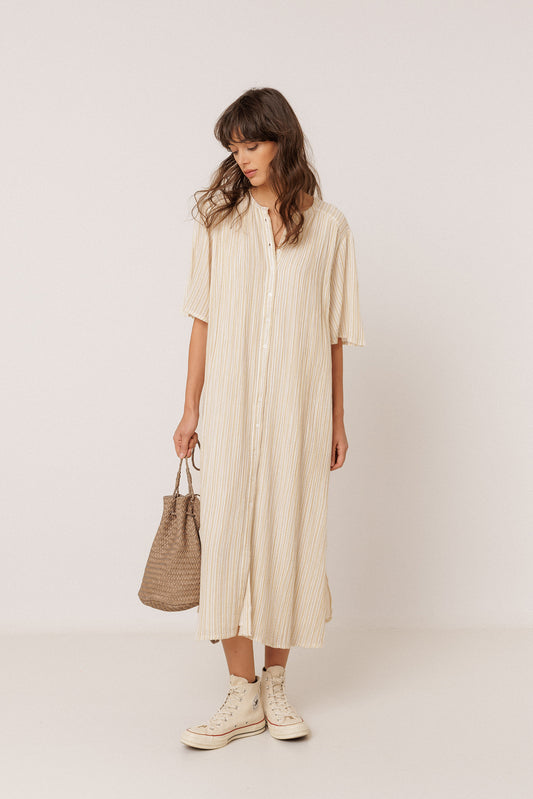ROBE RAYURES DOUBLE GAZE 4