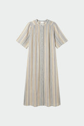 STRIPED DOUBLE-GAUZE DRESS