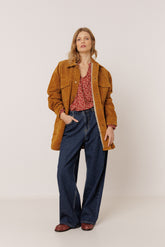 ETHNIC-PRINT BLOUSE