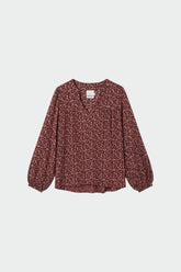 ETHNIC-PRINT BLOUSE