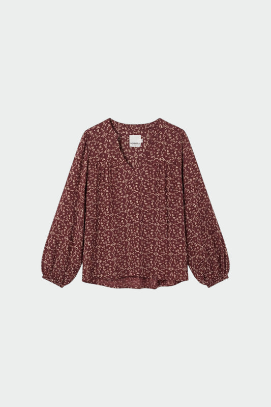 ETHNIC-PRINT BLOUSE 5
