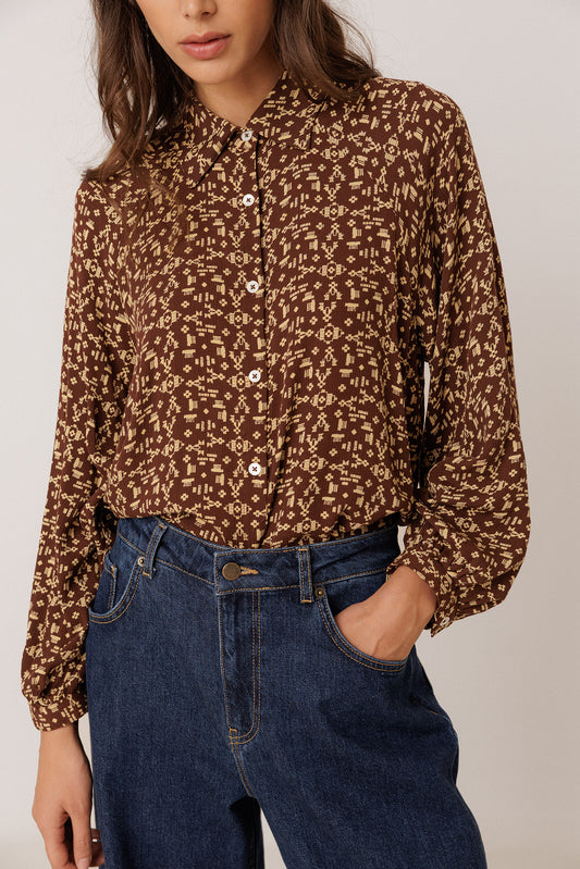 ETHNIC-PRINT SHIRT 3
