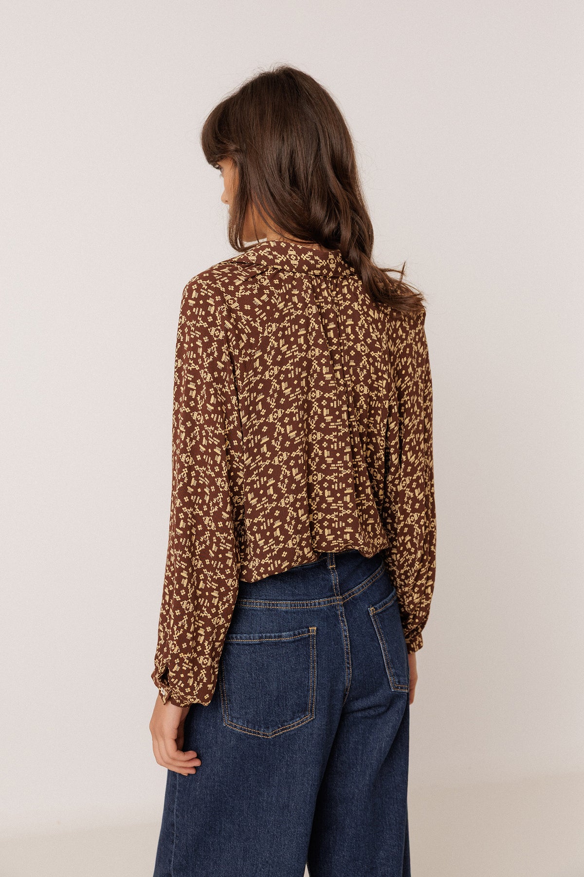 ETHNIC-PRINT SHIRT