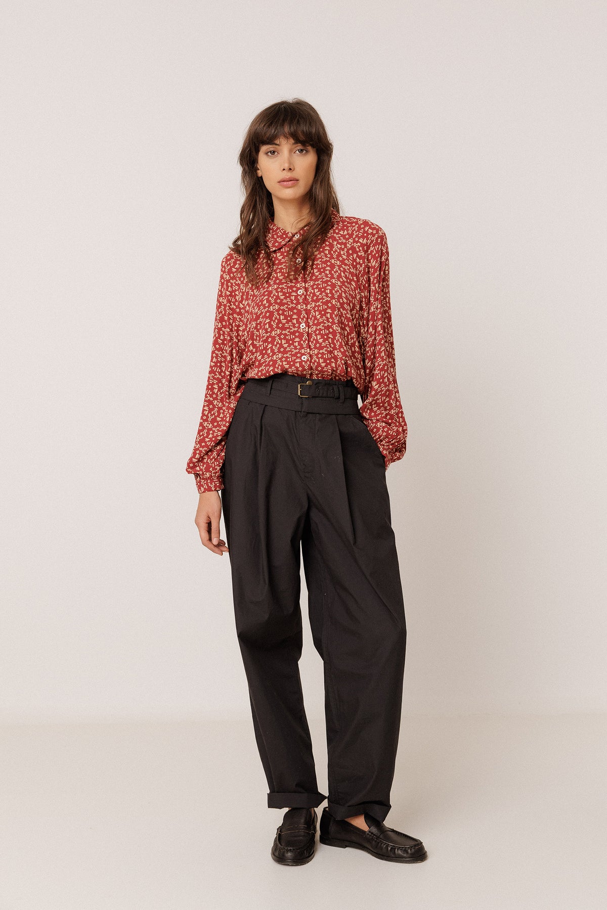 ETHNIC-PRINT SHIRT