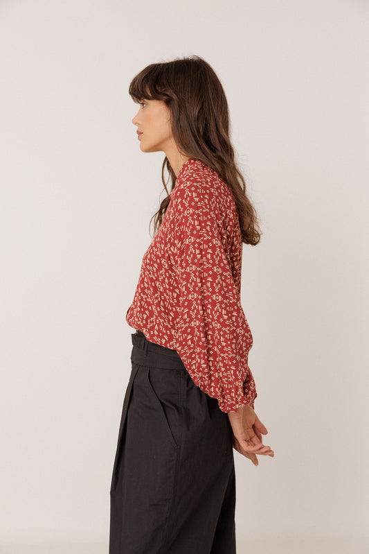 ETHNIC-PRINT SHIRT 4