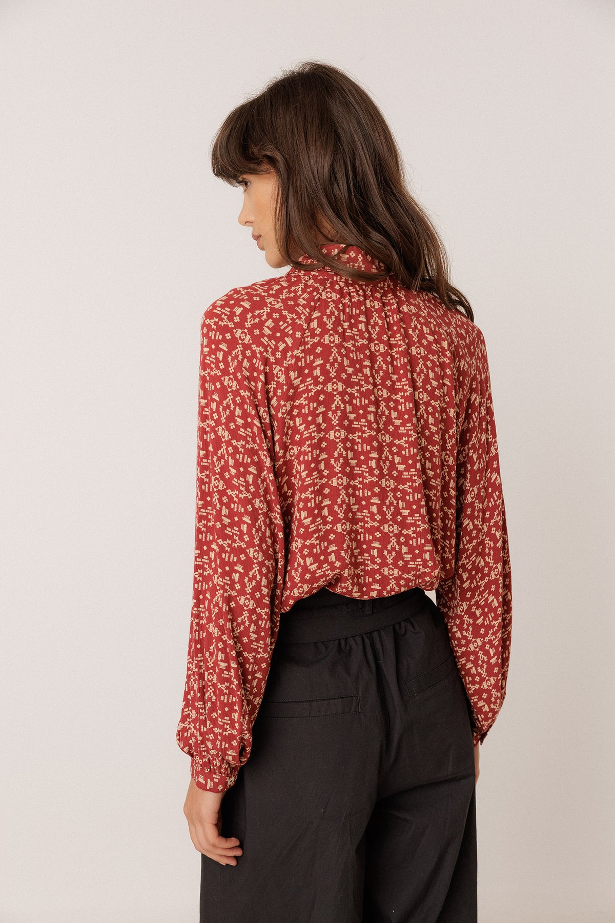 ETHNIC-PRINT SHIRT