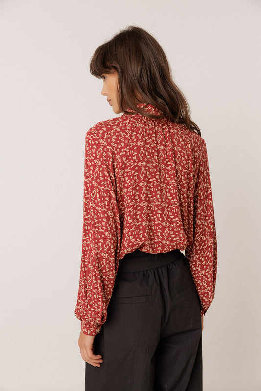 ETHNIC-PRINT SHIRT 5