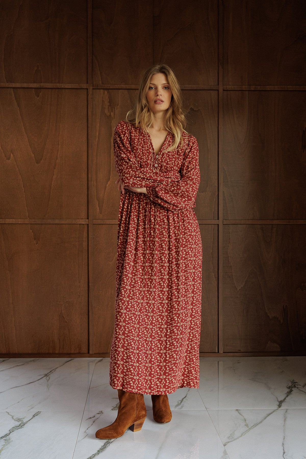 ROBE IMPRIMÉ ETHNIQUE