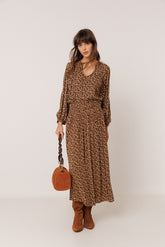 ETHNIC-PRINT SKIRT