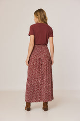 ETHNIC-PRINT SKIRT