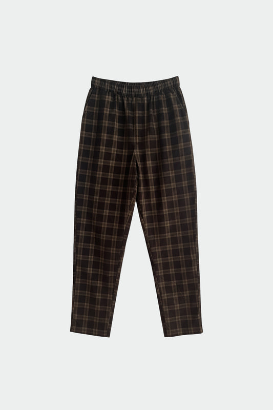 ELASTIC MICRO-CORDUROY CHECKERED PANTS 6