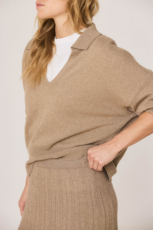 PULL POLO AVEC CACHEMIRE 5