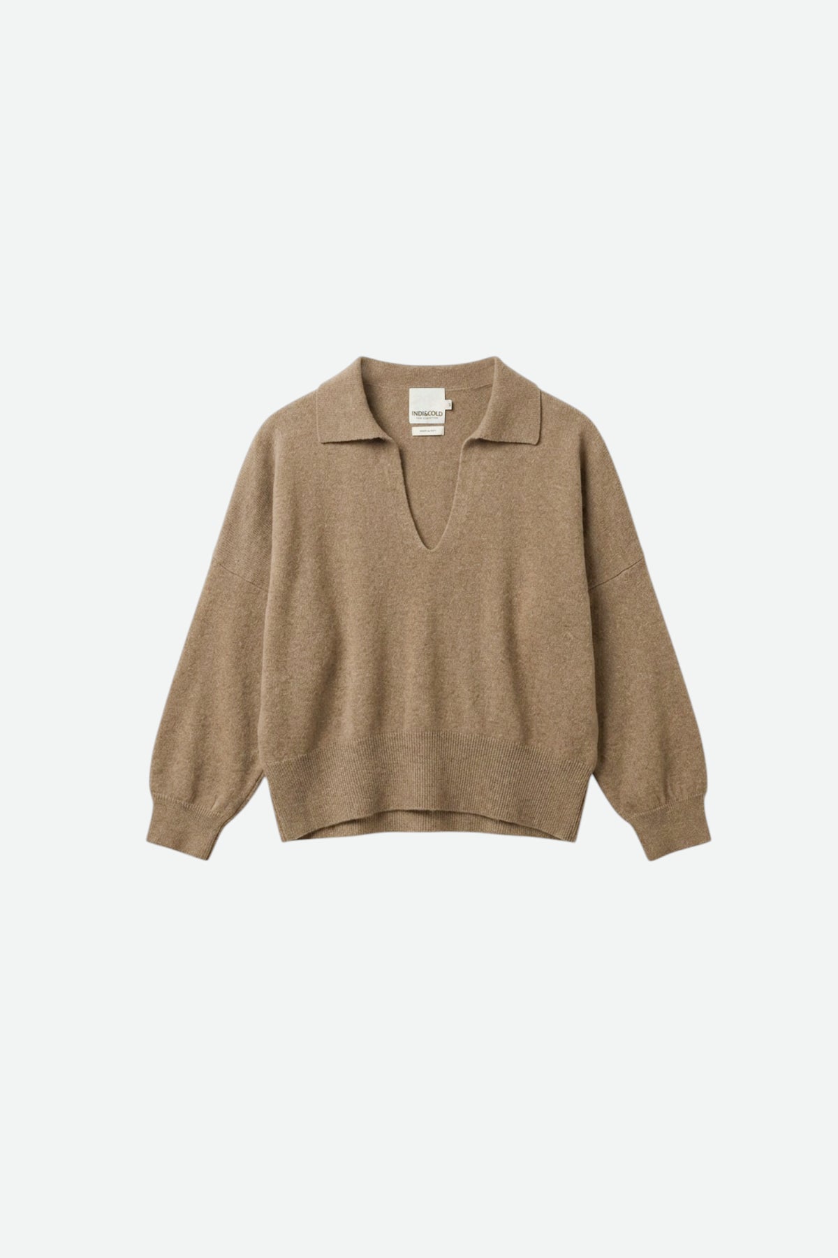 PULL POLO AVEC CACHEMIRE
