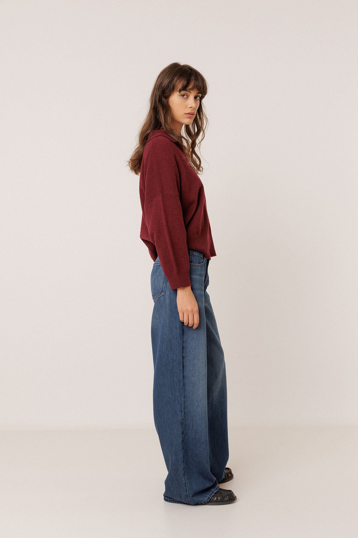 PULL POLO AVEC CACHEMIRE