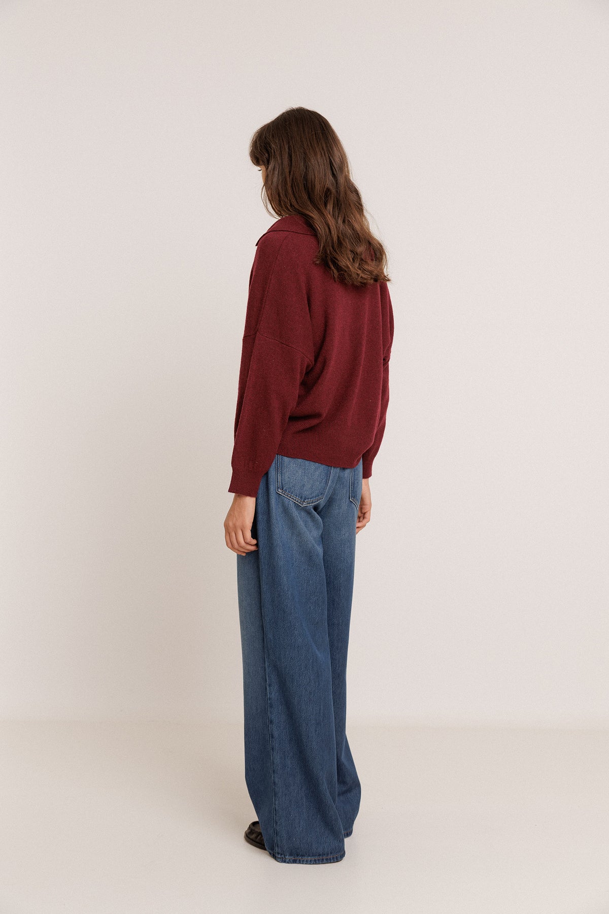 PULL POLO AVEC CACHEMIRE