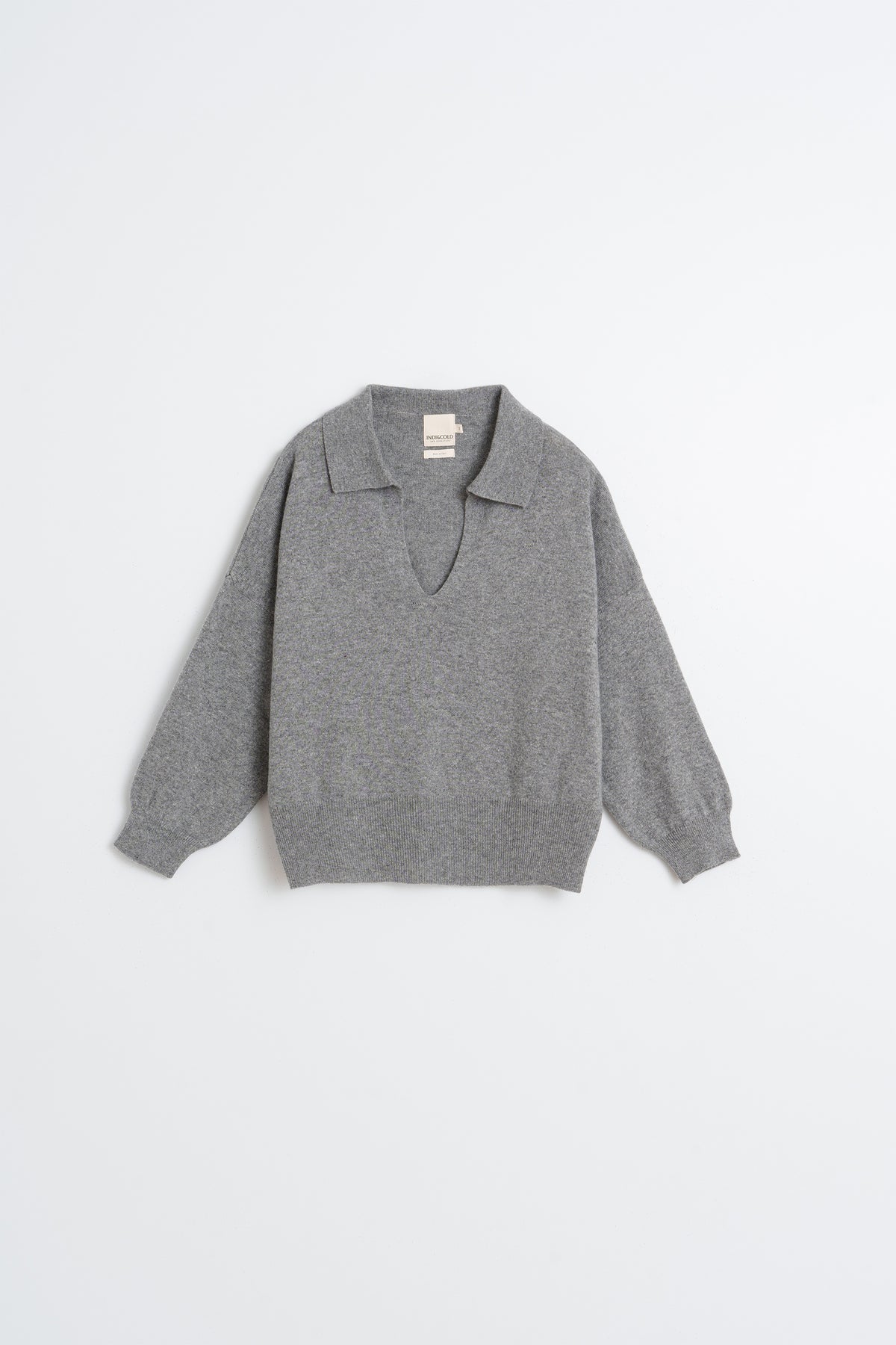 PULL POLO AVEC CACHEMIRE