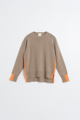 PULL DÉTAIL FLUO AVEC CACHEMIRE