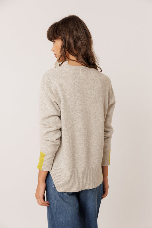 PULL DÉTAIL FLUO AVEC CACHEMIRE 3
