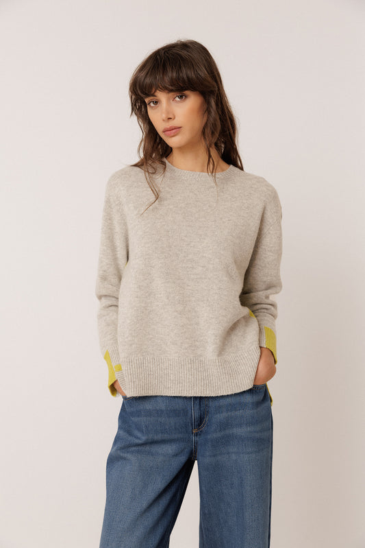 PULL DÉTAIL FLUO AVEC CACHEMIRE 4