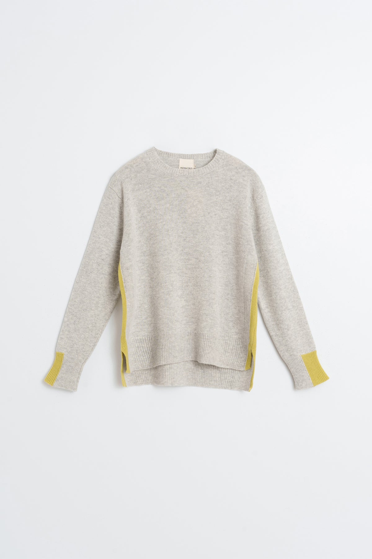 PULL DÉTAIL FLUO AVEC CACHEMIRE