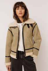 SUEDE AVIATOR JACKET