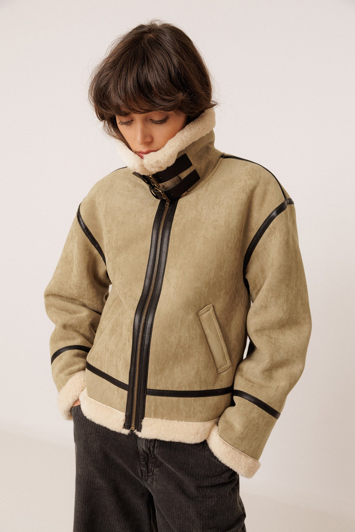 SUEDE AVIATOR JACKET