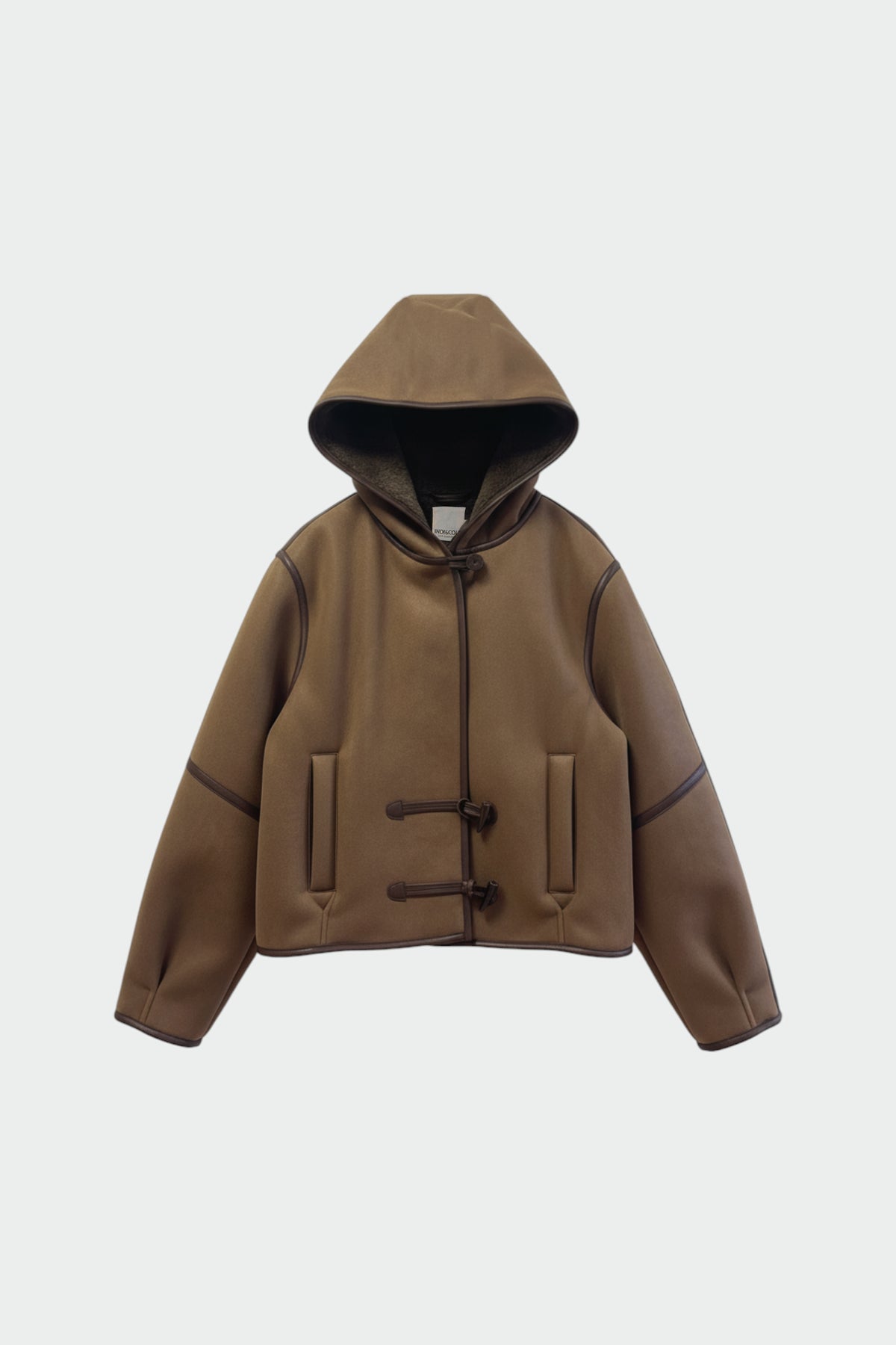 CAZADORA TIPO BOMBER CON CAPUCHA