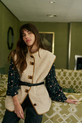 OVERSIZE SHEEPSKIN VEST
