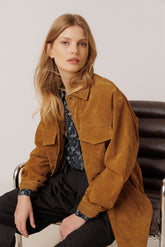 LEATHER POCKET PARKA