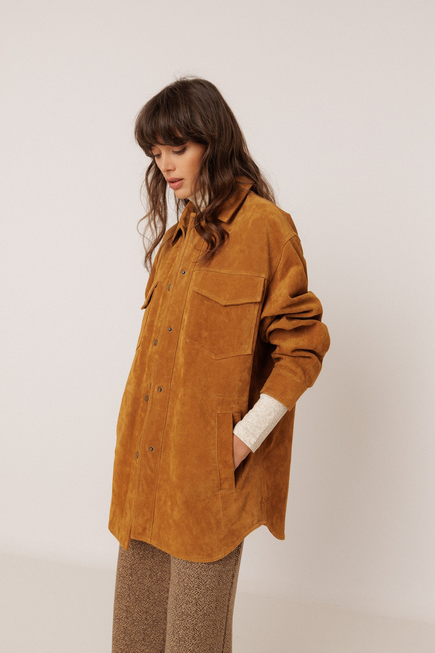 PARKA BOLSILLOS PIEL