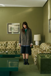 FRAYED WOOL BLAZER