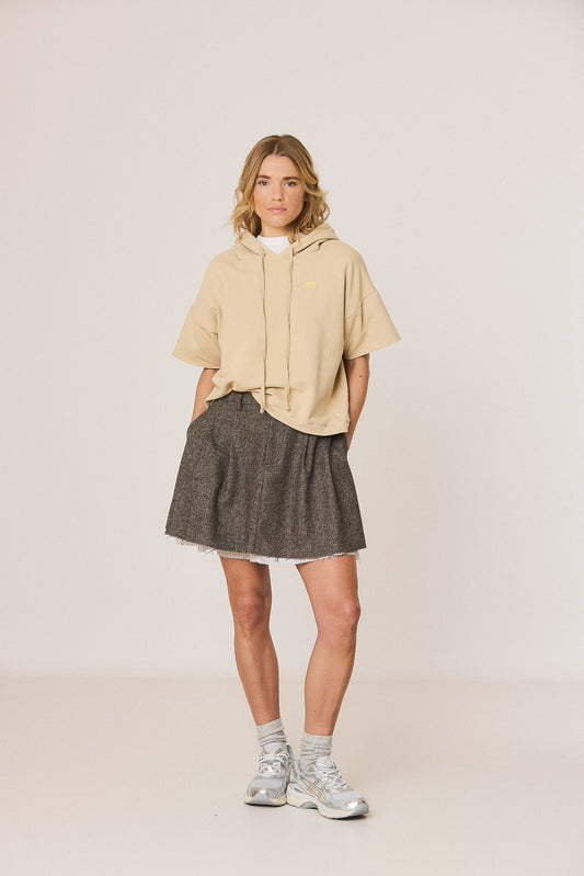 MINI JUPE LAINE EFFET DOUBLE 1