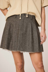 MINIFALDA LANA EFECTO DOBLE